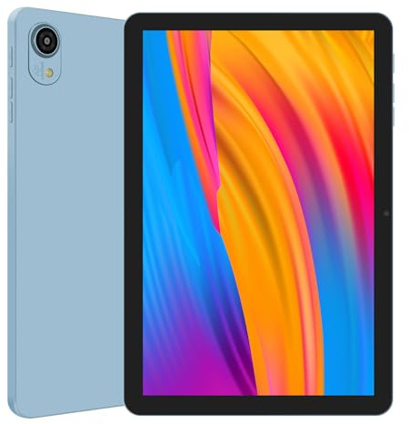 Haehne Tablette 10 Pouces, Tablette Tactile avec 2 Go RAM+32 Go ROM (1TB TF), 5100 mAh,Android Tablettes,Bleu