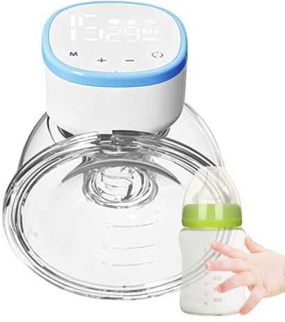 Electric - Easy to Clean Breast Pump with Display | Quick Charge 2 Hours for Milk Bag Nipple Replacement Breastfeeding Home Hospital Baby Nutrition Mother Comfort