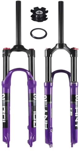 NIKANXIA Forcella Ammortizzata MTB, 27,5/29 Pollici, Tubo Dritto da 28,6 mm, Escursione dell'asse 100 mm, bloccaggio Manuale, sgancio rapido QR da 9 mm, Forcella for Mountain Bike XC AM(B,29in)