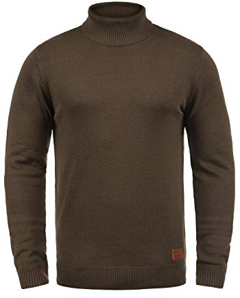 Blend BHLatif Herren Rollkragenpullover Pullover Strickpullover mit Rollkragen Rippbündchen Baumwollmischung Regular fit, Größe:2XL, Farbe:Mocca Mix (70816)