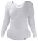 HEAT HOLDERS - Ladies Winter Warm Cotton Thermal Underwear Long Sleeve Top Vest (S/M (32-38 Bust), White)