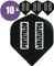 abcdarts Unisex – Erwachsene Pentathlon Classic Dart Flights, Schwarz, Klassische EU