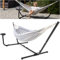 Vita5 Hamaca Jardin con Soporte y Mesita Auxiliar - Hamaca 2 Personas de Acero Duradero Carga 205kg – Hamaca Doble Ajustable con Bolsa de Transporte – Hamaca con Armazón para Interior y Exterior
