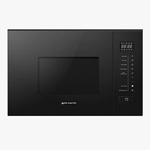 EAS ELECTRIC SMART TECHNOLOGY | EMEGN20L | Microondas con grill Integrable | Color Negro | 20 litros | 5 niveles de potencia | Defrost | LED | Potencia 800W/ Grill 1000W | Diámetro del plato 245 mm