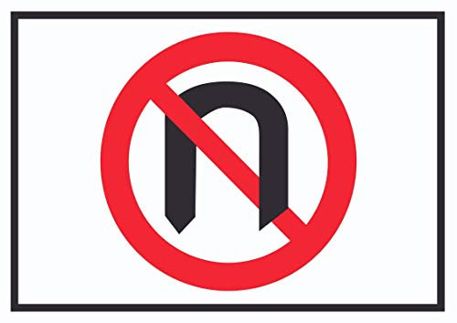 HB-Druck Wenden verboten Symbol Schild A4 Rückseite selbstklebend