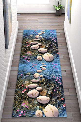 Korridor Teppich- Moderne Kies-Straße Muster Flur Läufer Teppich, rutschfeste, Breite 60cm / 80cm / 100cm / 120cm erhältlich, Länge Anpassbare (Size : 120×100cm)