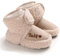 Scarpe Primi Passi Bambina Invernali Caldo Neonato Unisex Fondo Morbido Antiscivolo Stivaletti Cotone Stivali da Neve Beige 6-12 Mesi