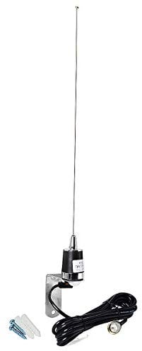 HYS Dual Band 144/430MHz NMO Mobiler FM-Tranceiver 2m/70cm Autoantenne Koaxialkabel UHF PL259 Stecker mit Fester Halterung für Yaesu Kenwood HYT Vertex Icom Mobile Radios