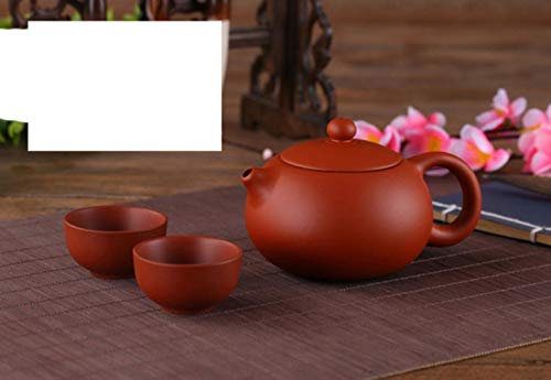 Yixing Purple Clay Piccolo Set da tè include 1 pentola 2 tazze, Xishi Pot Tea Cerimonia, zisha Ceramica Ceramica Teacup, Cina Kung Fu Tea Set-01