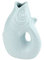 Gift Company Vase Monsieur Carafon XS, Vase déco Poisson, faïence, Blue Horizon