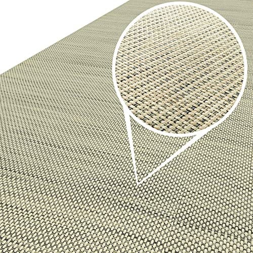 Läufer In-/Outdoor Teppich wasserfest Balkon Teppich auch für Balkon und Terasse Flur Bodenmatte wetterfest Dune Abwaschbar 500 x 100cm