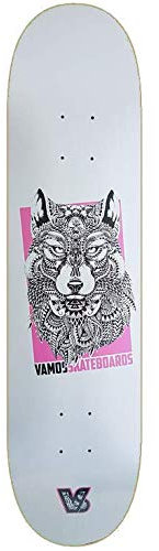 Vamos Skateboards Wolf Deck 7.75 mit Griptape Lage | Vamos Skate Co Wolf Deck - Breite: 7,75 (19,69cm)