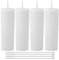 Volhoply 600ml Trinkbecher mit Deckel und Strohhalm Viererpack,Doppelwandiger Wiederverwendbar Reisebecher,BPA-freier Matte Pastellfarben Acryl-Plastikbecher für Fruchtsaft,Geschenk,Eiskaffee(Weiß,4)