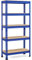Yaheetech 5 Böden Eckregale, Lagerregale Metall, Schwerlastregale 750 KG belastbar, Kellerregal, Steckregal, Regalsystem, 70 x 30 x 150 cm/Blau