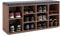 KOMTO Schuhbank mit Sitzfläche - Schuhregal Nussbaum 104 x 50 x 30 cm Schuhschrank mit Sitzbank Flur Bank mit Stauraum Garderobenbank Sofia…