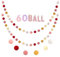 Pompom Girlande Filzkugeln Bunte Filzkette 60 Stück Pompom Deko Kinderzimmer Pastell Filzgirlande für Babybett Deko Geburtstagsfeier Wand Weihnachtsbaum