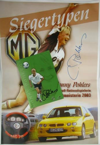 AK + Poster Conny Pohlers (Turbine Potsdam / DFB)