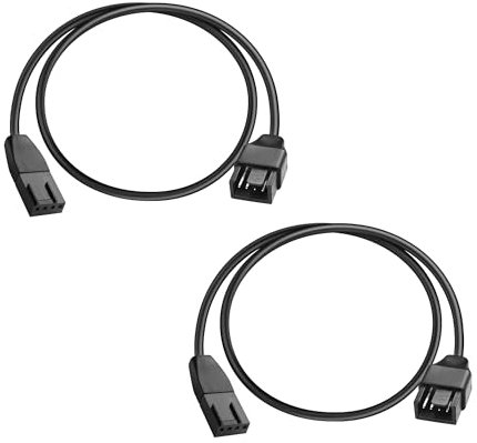 GINTOOYUN 2 Pcs 4 Pin PWM Fan Extension Cable 4 Pin Female to Male PWM Chassis Fan Cable for Computer Cooling Fans,PWM Chassis Fans,Computer CPU Fan etc(13.7 Inch) (Style 1)