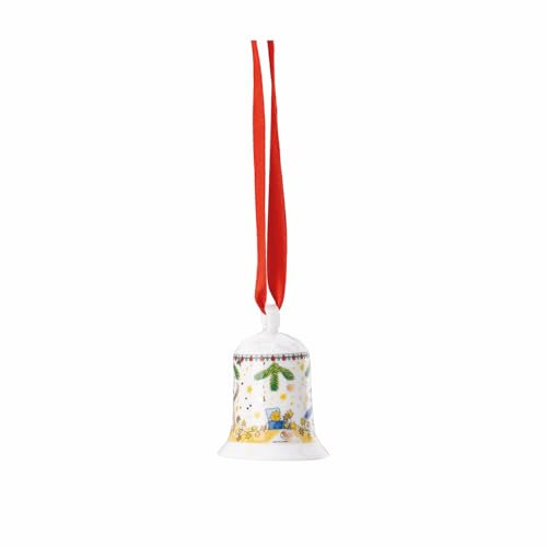 Porzellan-Miniglocke 2024-Weihnachtsleuchten 5 cm