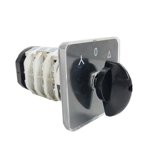 YMZ12-32/4 Selector Starter Stern/Dreieck Elektrische Umschalter Nockendrehschalter 32A 4 Pole 3 Position Kontakte 1 Stücke