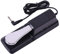 VICASKY Sustain Pedal for Electronic Keyboards Black Foot Pedal Compatible with Yamaha and More for Digital Pianos and Keyboards