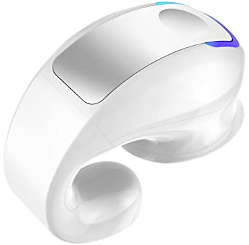 LIWEARE Bluetooth Kopfhörer Sport, 5.3 Wireless Bluetooth Headset Sprechen Clip-on Headset Lange Zeit Verschleiß ohne Schmerzen Ultra Lange Batterielebensdauer (Weiß)