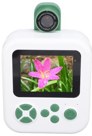 Sofortbildkamera, 1080P Sofortbildkamera mit 2,4 Zoll IPS Bildschirm, Stilvolle Süße Selfie Sofortbildkamera für Kinder Im Alter von 3 4 5 6 7 8 9 10 11 12 Jahren (Green)