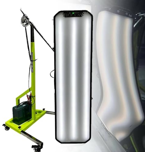 Pdr-Licht Pdr-LED-Lampe Reflektorbrett Dellenreparaturwerkzeuge, LED-Reflektorstreifenbrett Mit Verstellbarem Halter, Handwerkzeugset, Batterie Nicht Enthalten,Green