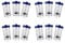 ISKDJBJG 12 Pieces Hydrogen Peroxide Contact Lens Case Cleaner, Eye Scleral Contact Lens Stiff Clip Washer Machine, Portable