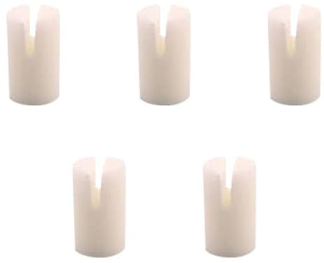 Quystetes 5 PCS Real Bone Banjo 5Th String Nut Beef Bone Color 5x3mm Musical Instrument Accessories for 5 String Banjo