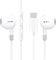 PH26 Auricolari cablati USB-C bianchi compatibili per Xiaomi Redmi Note 10 Pro Global, auricolari Intra auricolari con microfono e controllo del volume, auricolari stereo HiFi
