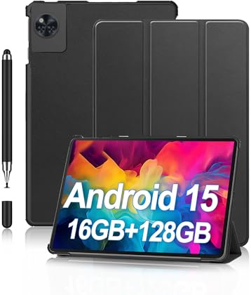 Hülle für DOOGEE U11/U11 Pro 11 Zoll Android 16 Tablet, mit Stift, Daunke Trifold Stand, wasserdicht, Kratzfest, schlank langlebig, Schwarz