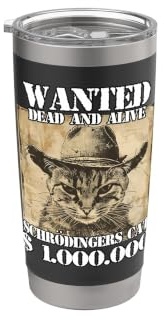 Porta gatos accesorios para gatos gatos divertidos El gato Vaso térmico de acero inoxidable de doble pared