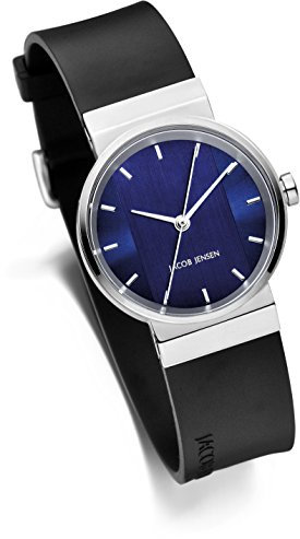 JACOB JENSEN Unisex-Armbanduhr Analog Quarz Kautschuk JACOB JENSEN NEW SERIES NO. 749