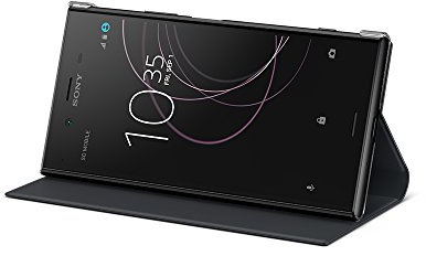 Sony Mobile Coque de Protection avec Support pour Sony Xperia XZ1 - Noir
