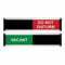 ViroDisplay® Vacant/Do Not Disturb Sliding Door Sign – Green/Red Edition – 214 x 60mm – Anodised Silver Profile with Black End Caps – Self-Adhesive Fixing