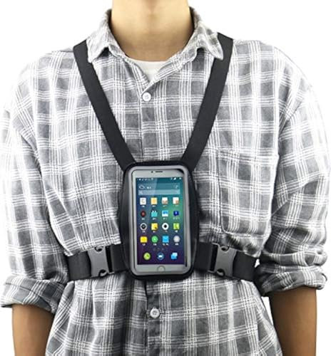 Smartphone-Outdoor-Brustgurt-Halterung + wasserdichte Schutzhülle, passend für Handys bis zu 14 cm (5,5 Zoll), beste Handy-Brustgeschirr-Halterung, perfekt für Outdoor-Aktivitäten