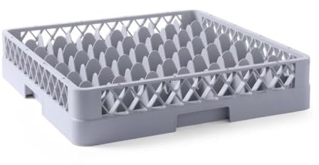 HENDI Cesta de lavavajillas para vasos - 49 compartimentos - 500x500x104 mm Gris