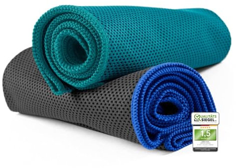 NirvanaShape 1x Kühlendes Handtuch - Mikrofaser Kühltuch als Sporthandtuch für Fitness, Yoga, Sport, Golf - Ice Towel Handtuch mit Kühlfunktion
