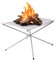 Tragbare Outdoor-Feuerstelle 41,5 cm – Neue verbesserte Camping-Feuerstelle Faltbar Mesh Feuerstelle Kamin für Camping, Lagerfeuer, Terrasse, Hinterhof und Garten Tragetasche enthalten