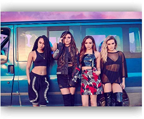 RUIYANMQ Leinwand Drucken Bild Little Mix England Pop Mädchen Musik Wandkunst Poster Schlafzimmer Wohnzimmer Home Decor Geschenk Geschenk Lq211Tx 40X60Cm Rahmenlos