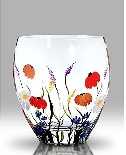 Nobile Glassware Meadow Curved Vase 21cm 1879-18