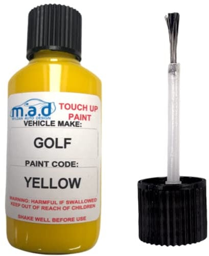 M.A.D MYLDAN AUTO DESIGN MAD PAINTS TOUCH UP PAINT 30ML BOTTLE GOLF CLUB IRON DRIVER PUTTER WEDGES FOR GOLF YELLOW