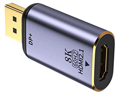 NFHK DisplayPort 1.4 Fuente a HDMI 2.0 Display 8K 60hz UHD 4K DP a HDMI macho conector adaptador de monitor