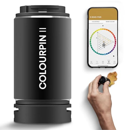 NCS Colourpin II | Multifunktional und langlebig | Drahtlose Technologie der Zukunft | Gewicht - 0,065 kg, Größe - 8,5 x 3 x 15 cm Black