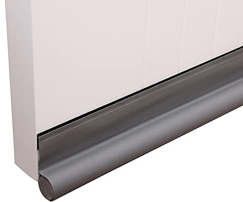 ZOKBOM 2 Stück Zugluftstopper für Tür, 96 cm, Unterseite, isolierend, Weather Seal Strip Anti-Kälte, Anti-Kälte-Maus, wasserdicht, schalldicht, einfache Installation (grau)