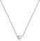 RWQIAN Silber Herz Buchstabe Kette Damen- Edelstahl Initialen Kette Alphabet M Buchstabe Kettenanhänger Halskette Geschenk 16+2