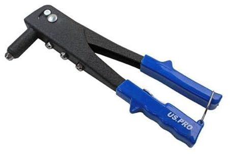 US PRO Tools Hand Riveter Kit 2.4, 3.2, 4.0 and 4.8mm Diameter Blind Rivets 5445