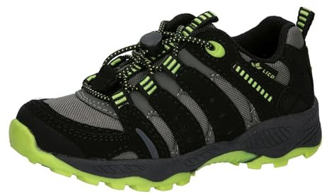 Lico Unisex Kinder Fremont Trekking- & Wanderhalbschuhe, Grau Schwarz Lemon, 37 EU
