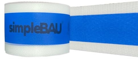 simpleBAU Doppellagiges Dichtband Flexibles, innen und außen liegendes, robustes Band, Dichtungsband für Sanitär, Dusche, Bad, Fliesen, Balkon und Terrasse, Breite 120 mm, Rolle 50 m (50m)